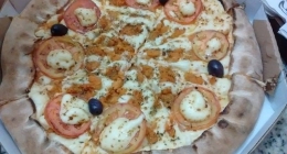 Pizza de camarão com catupiry